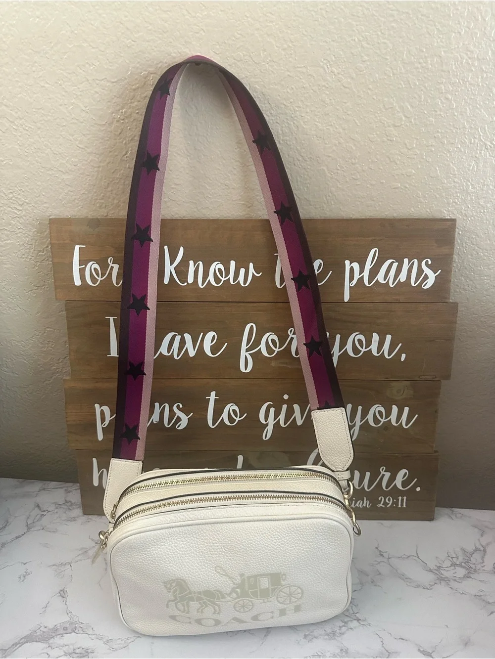 Coach Jes Crossbody Bag (Chalk)